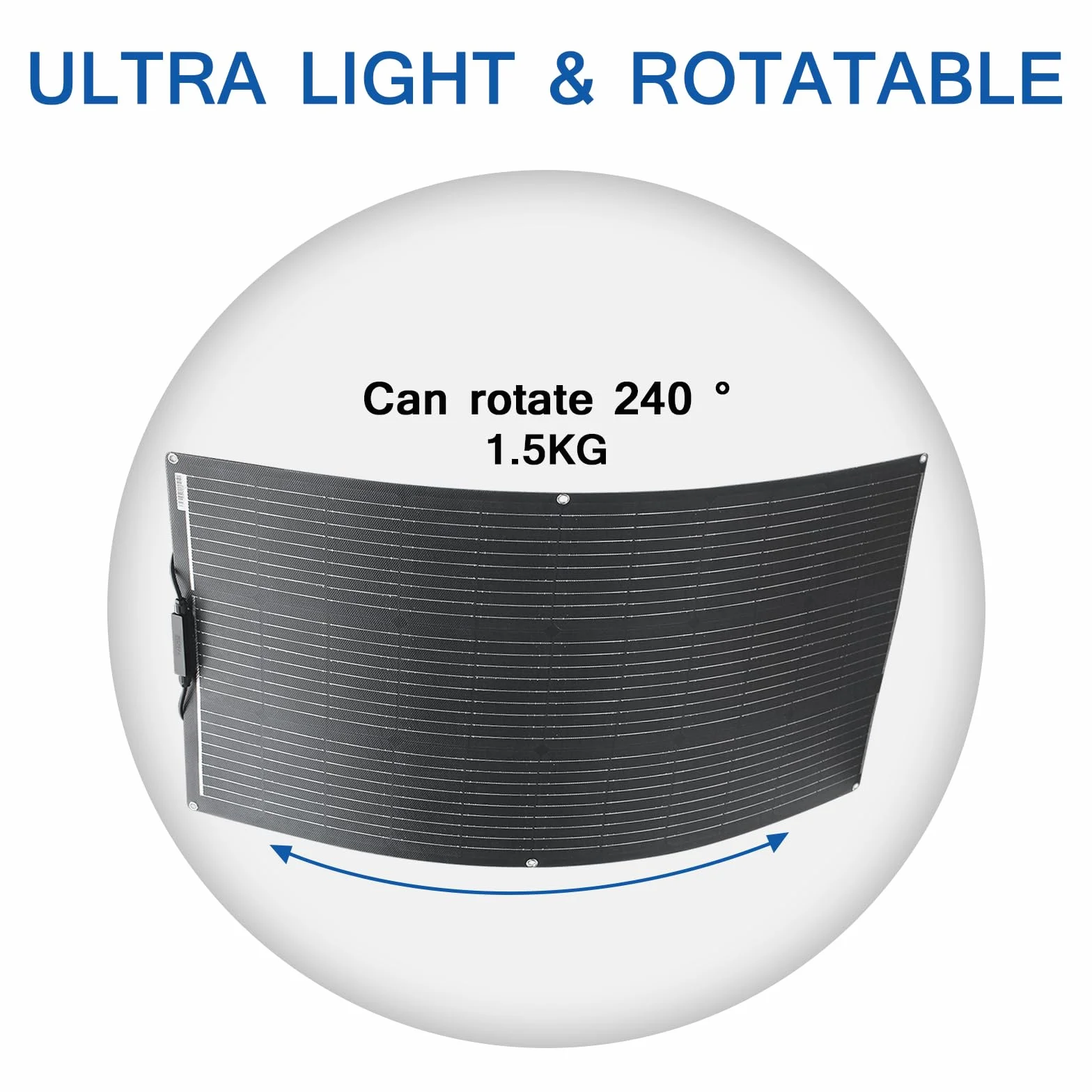 Panel Solar Flexible 100W ETFE Monocristalino 12V Cargador Solar
