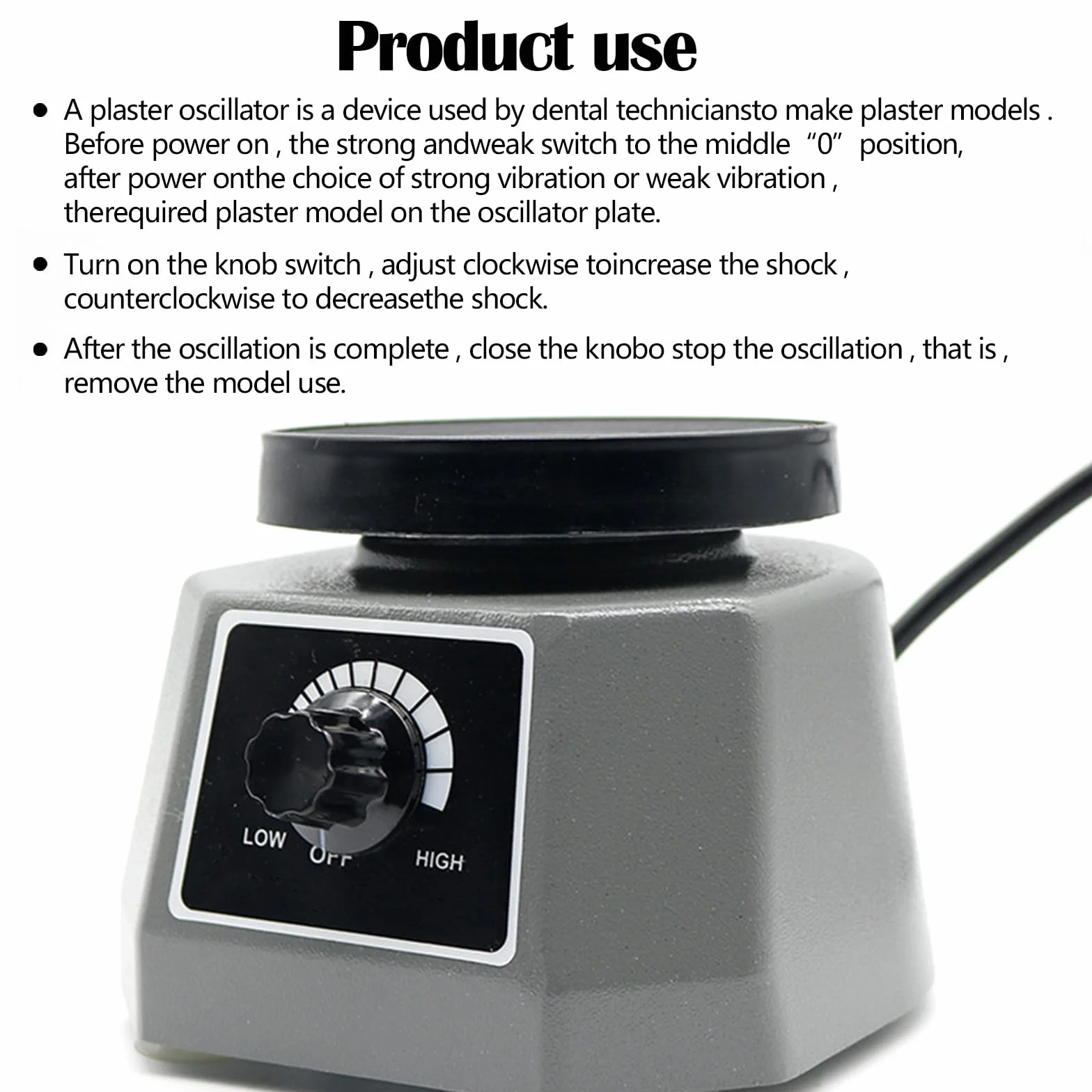 Placa Vibratoria 220V 100W Oscilador Eléctrico Velocidad Ajustable Equipo Laboratorio Dental