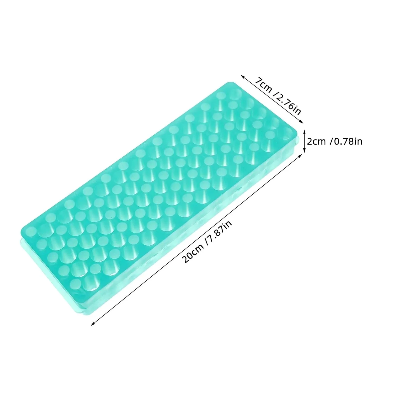 yingyingjia Gradilla for tubos de centrífuga (5 unidades), de plástico, con tapa de vidrio, 50 ml, soporte de almacenamiento, versión gruesa
