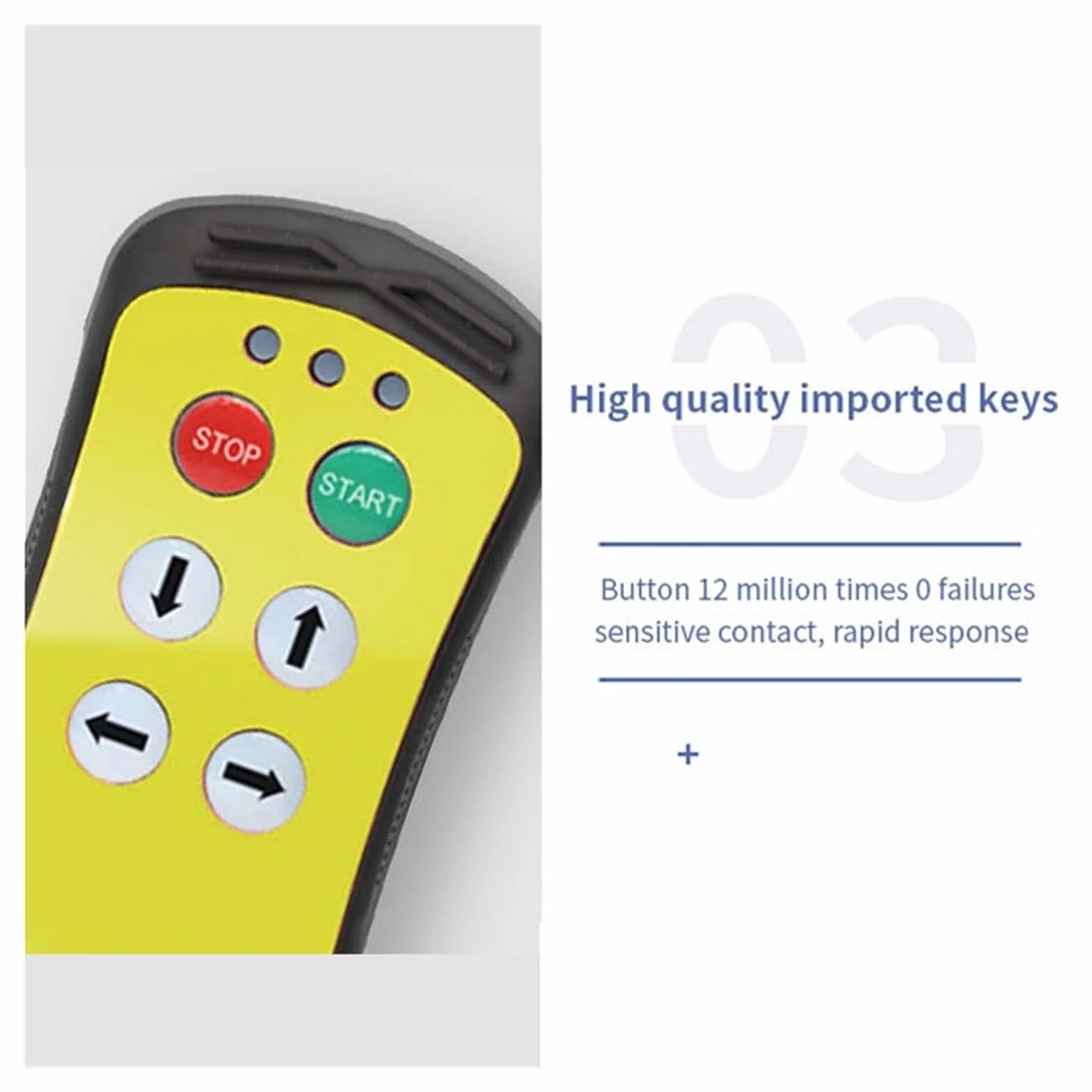 Control Remoto Inalámbrico De 4 Botones For Grúa Industrial, Controlador Hidráulico For Camión, Por Radio For Plataforma Elevadora Señal Estable Control Preciso(Orange,1T 1R_DC 12-24V)