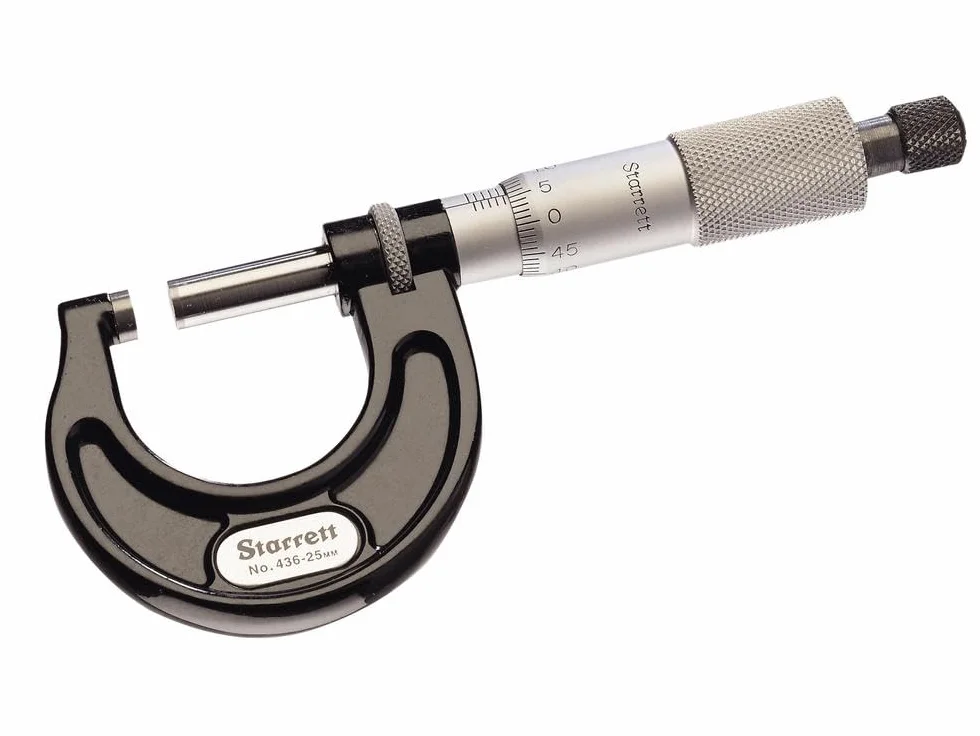 Starrett 436.2MXRL-25 0 - Micrómetro de exteriores métrico (25 mm)
