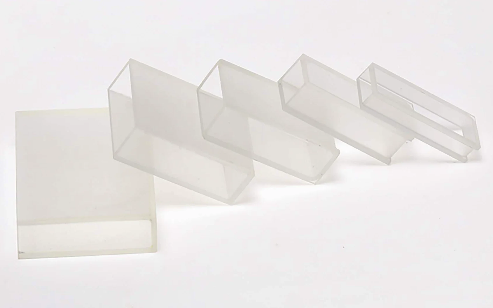 Cubeta de vidrio resistente a disolventes con trayectoria óptica de 30 mm for análisis espectrofotométrico - Capacidad de 10,5 ml(10mm 10Pcs)