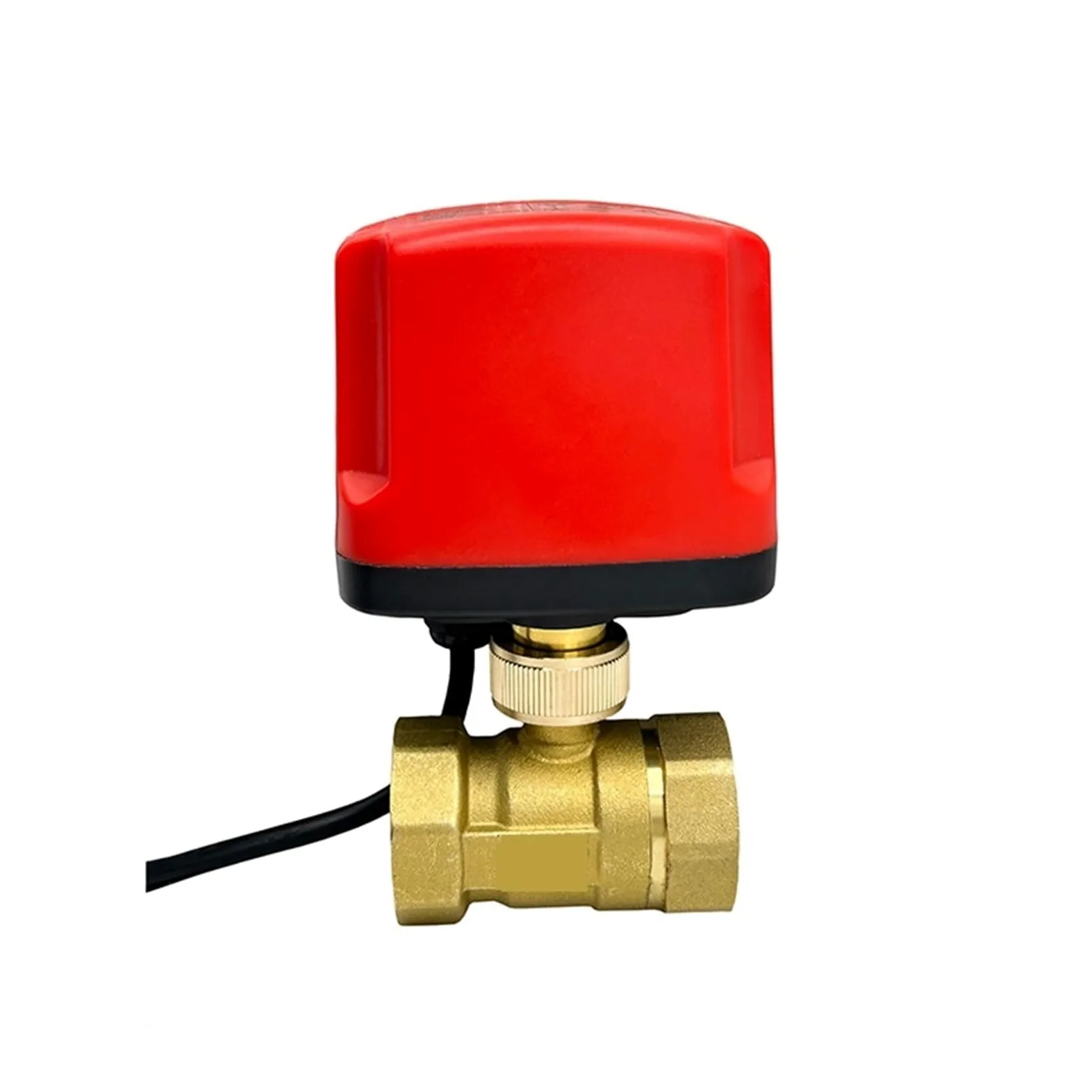 Válvula de bola Válvula de bola motorizada 1/2" 3/4" 1" 2" Válvula de bola eléctrica de latón resistente al agua Válvula de bola de latón de tres cables o dos líneas Para equipos de agua potable(1/2",