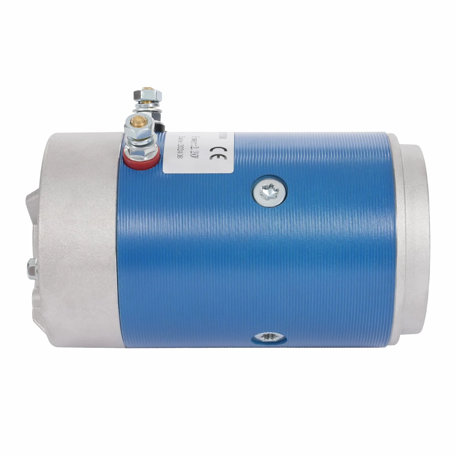 Motor de engranaje de 12/24 V CC, 2,2 kW, azul para conversión de vehículos, modificación de coche, carretilla elevadora, unidades hidráulicas, bajo nivel de ruido (12 V)