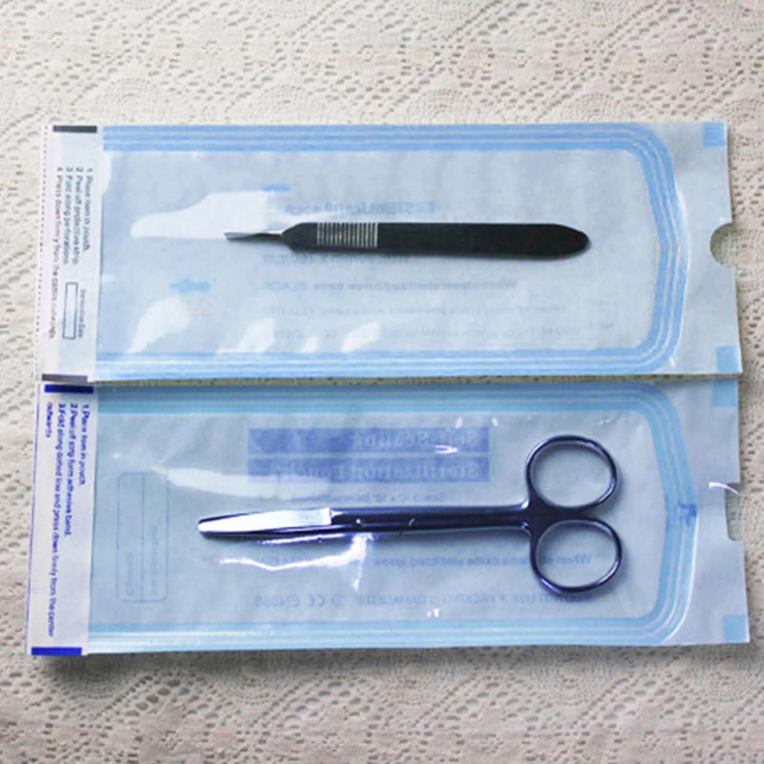 Bolsas de Esterilización Autoselladoras 200 uds 135x280 mm Desechables para Dentistas