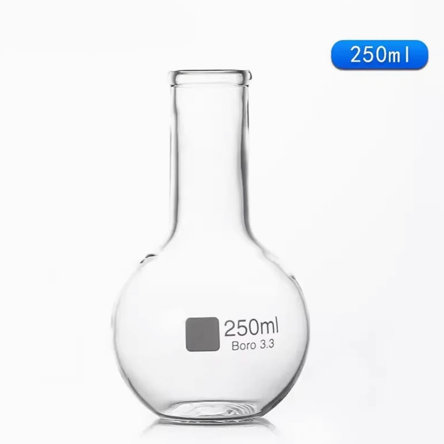 Matraz de fondo de una sola boca, matraz de destilación de vidrio de cuello largo, resistente a altas temperaturas, 50, 100, 250, 500, 1000, 2000ml(2000ml)