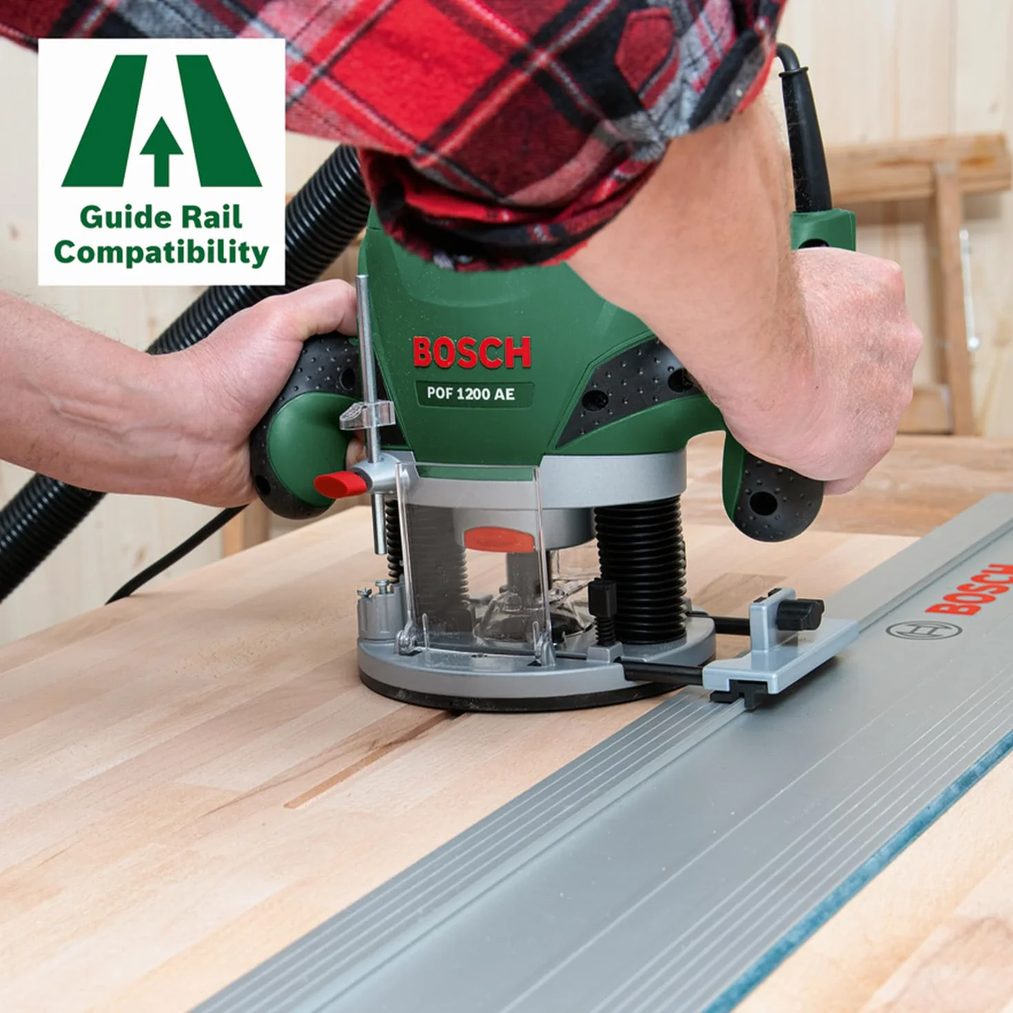 Bosch Fresadora de superficie POF 1200 AE (1200 vatios, en caja de cartón)