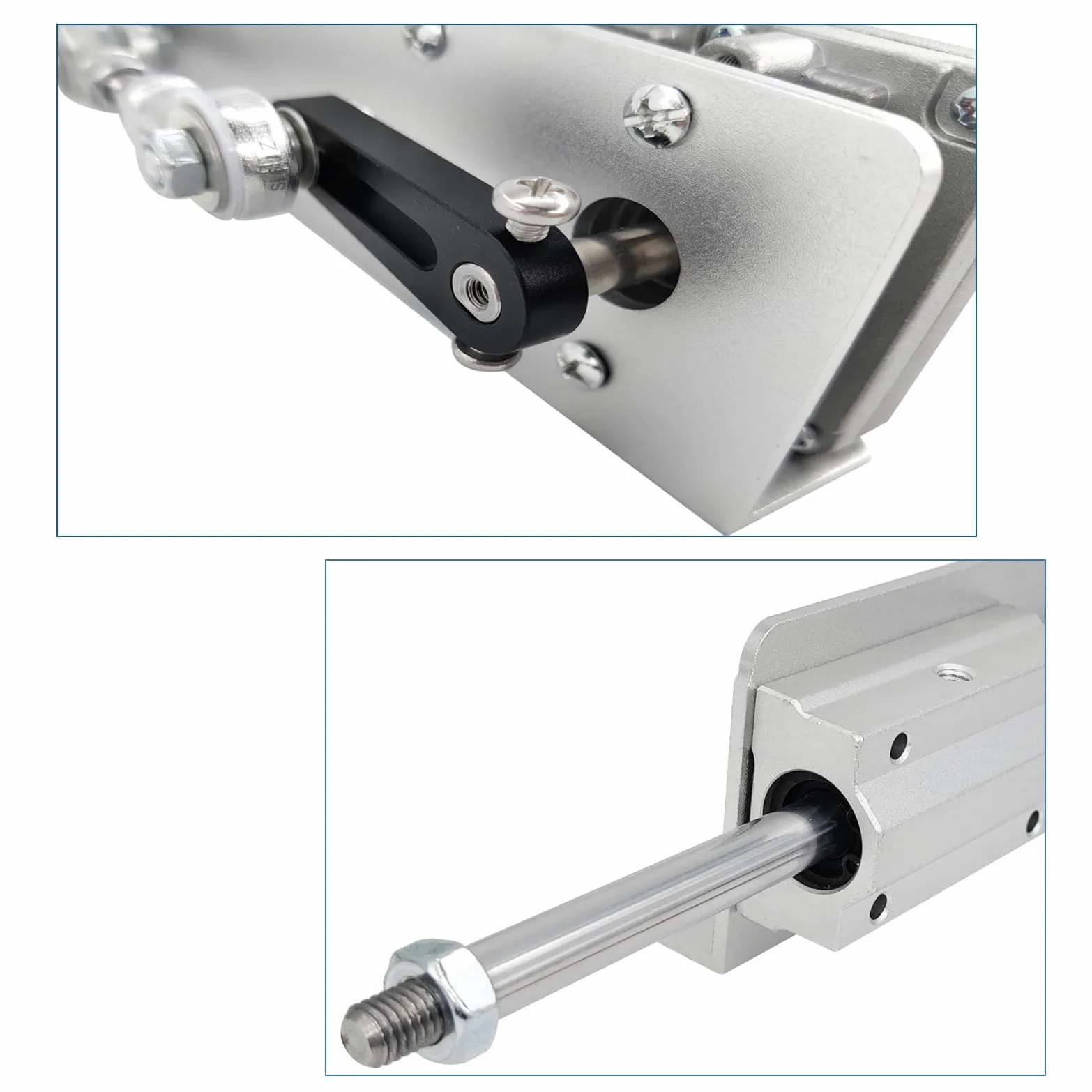 Motor de pistón alternativo CC 24 V, máximo empuje 18 kg, carrera ajustable de 3 cm a 15 cm, 120 rpm, con regulador de velocidad (24 V, 150 mm120 rpm)