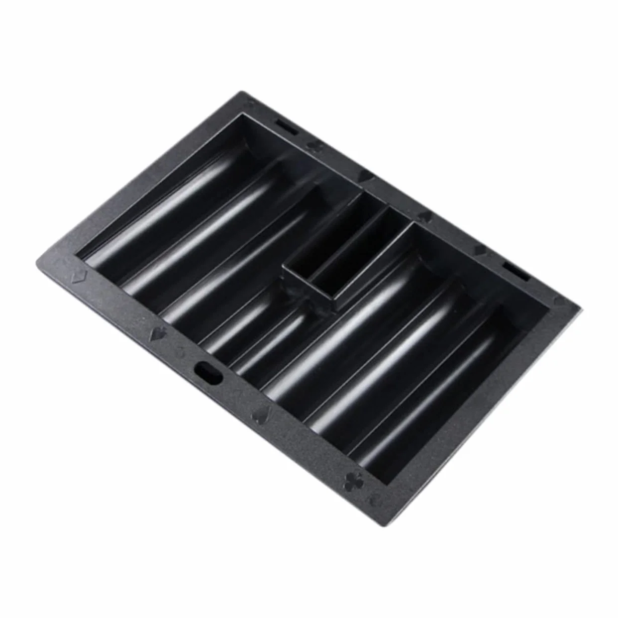 Abaodam Bandeja De Chip Mesa De Almacenamiento Poker Soporte Grueso Fichas