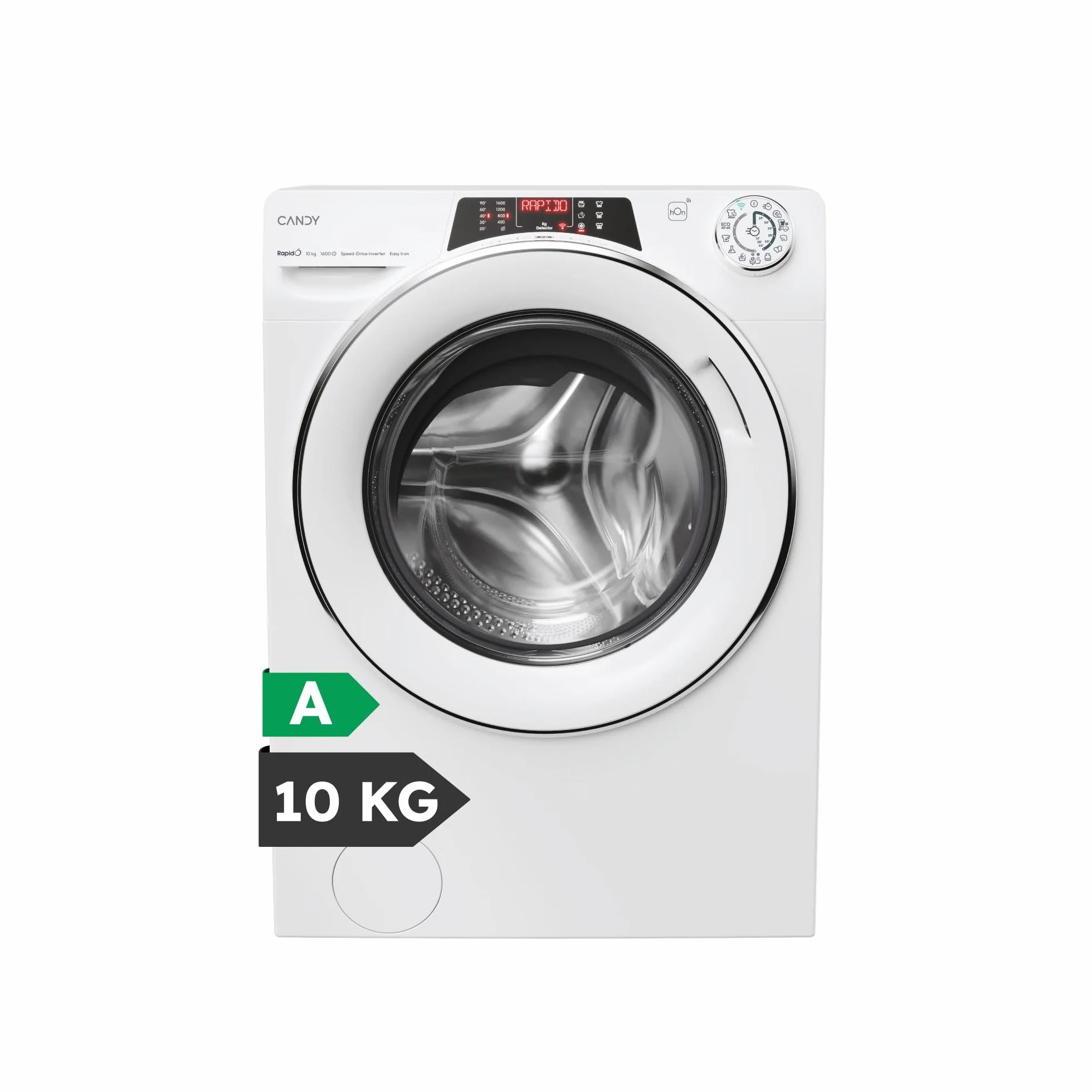 Candy RapidO Lavadora 10 kg 1600 RPM Motor Inverter Speed Drive Wi-Fi Blanco