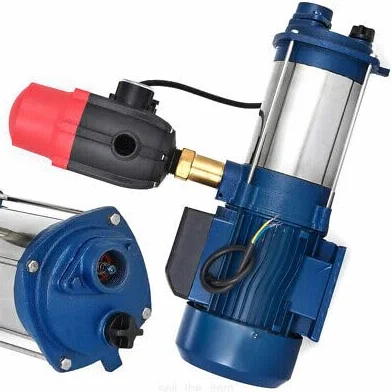 Bomba centrífuga de 2500 W, bomba de jardín con interruptor de presión, 2850 rev/min, bomba de agua para el hogar y jardín