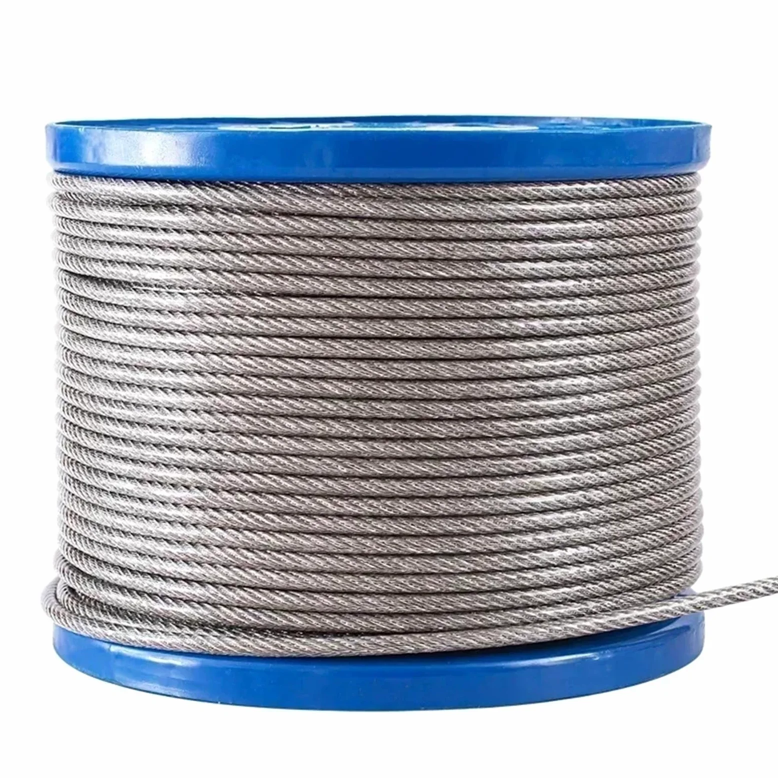 Alambre De Acero Plastificado Cable de acero inoxidable 304, recubierto plástico transparente PVC, sin rebabas, diámetro 2,0 mm, longitud 50 a 100, m(100.0meter)