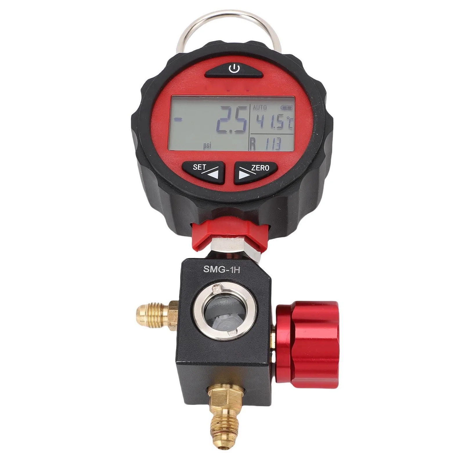 FTVOGUE Medidores Digitales HVAC, Manómetro Digital HVAC para Refrigeración Rango de Baja Presión -14,5 a 500 Psi, 87 Refrigerantes, 6 Unidades, Muestreo 1s para Técnicos de Aire Acondicionado