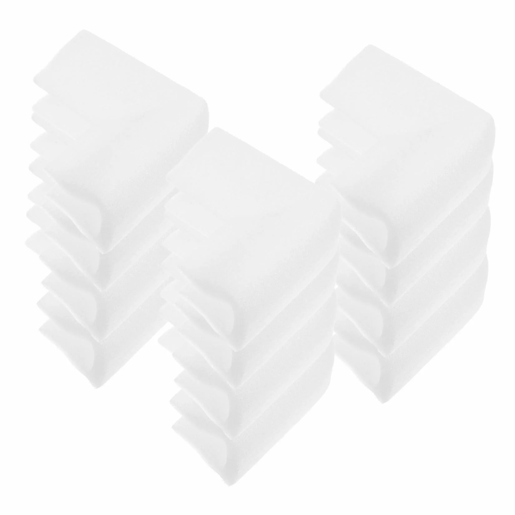 Lurrose Protectores de Esquinas 12 para Marcos de Fotos y Muebles Acolchados de Epe Blanco