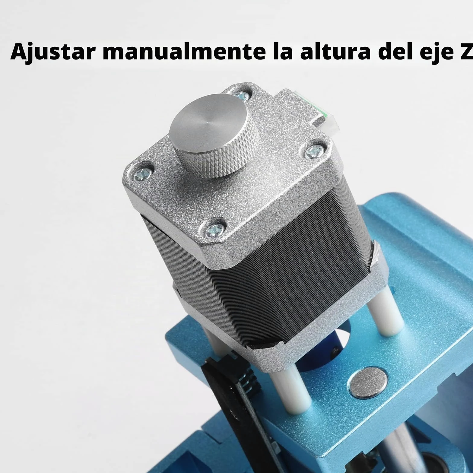 Genmitsu Ensamblaje de eje Z de aluminio V2, con montaje de motor de husillo para eje 775 y 300-500 W, soporte de eje de 43 mm y 52 mm de diámetro para máquina CNC 3018-PRO