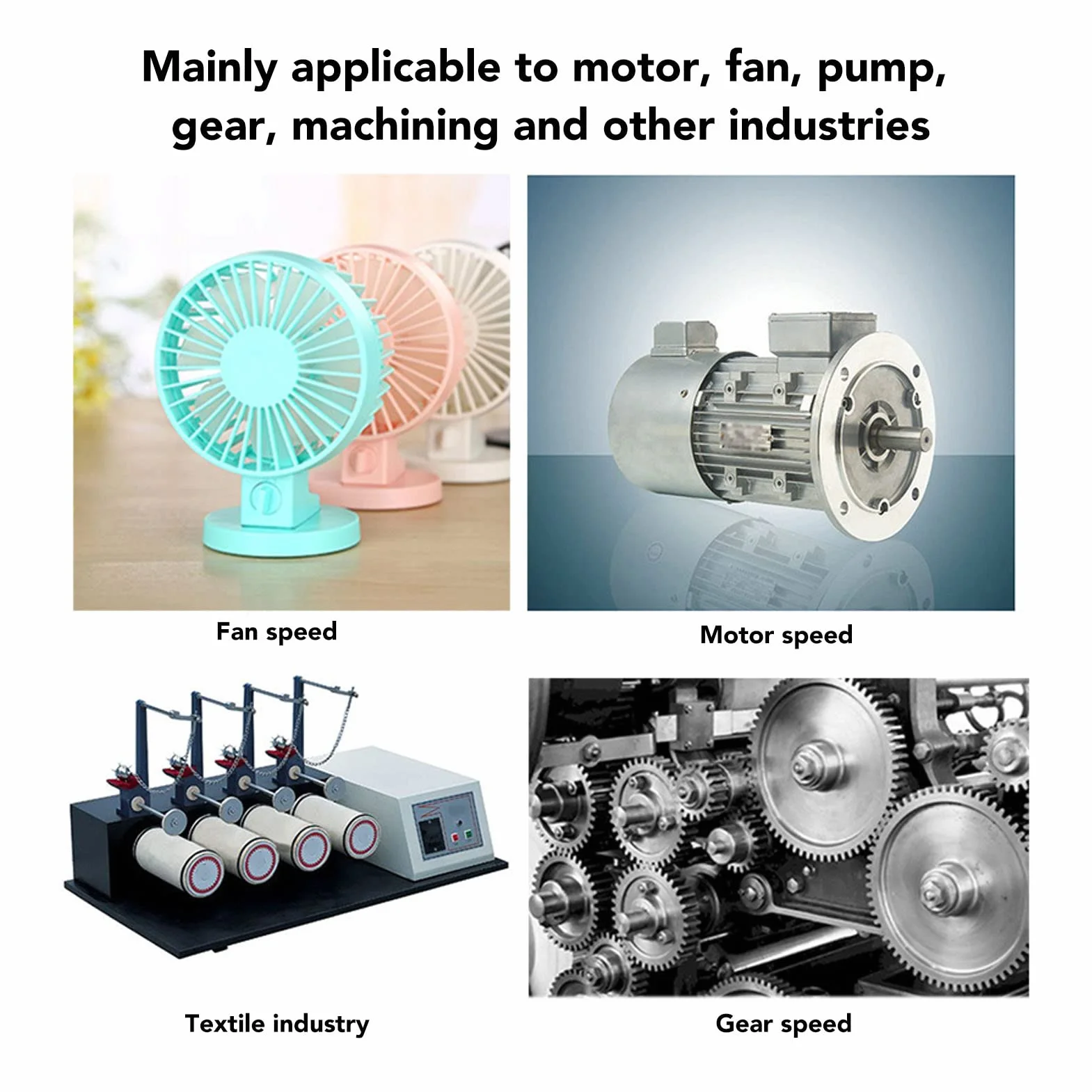 Tacómetro de Flash LED de Alta Precisión con Estroboscopio Digital de Mano para Impresión de Motores HVAC