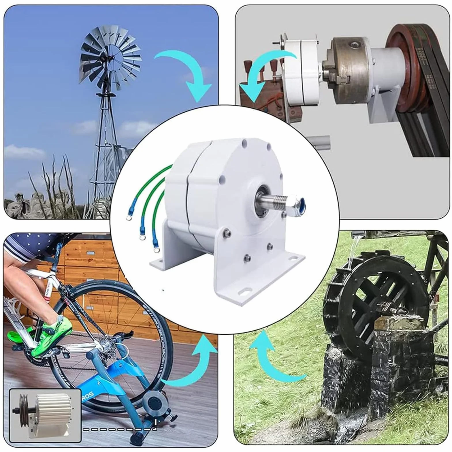 12000W con alternadores de CA generador de Base, 12V -220V sin Engranaje imán Permanente bajo RPM para Viento y turbina de Agua para turbina eólica turbina de Agua,24V