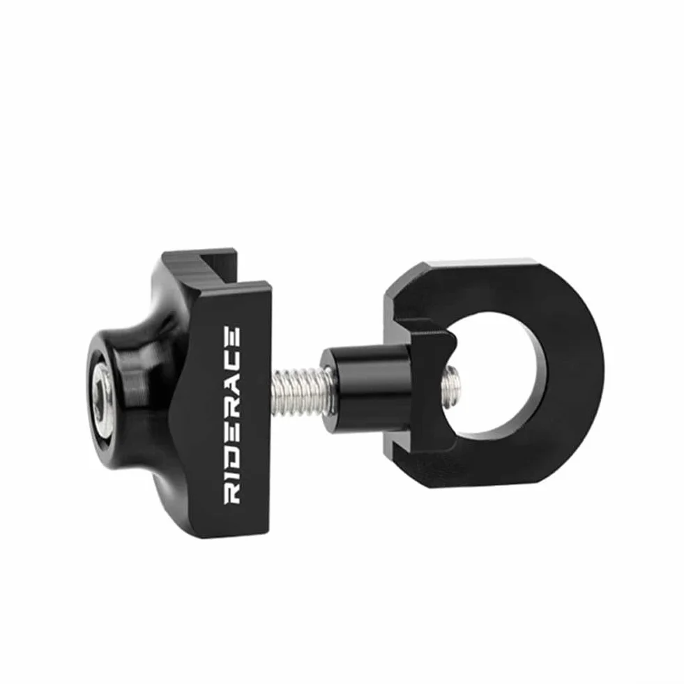 Tensor de cadena de bicicleta de aluminio para riel de engranaje fijo, 10 mm, 20 g, negro