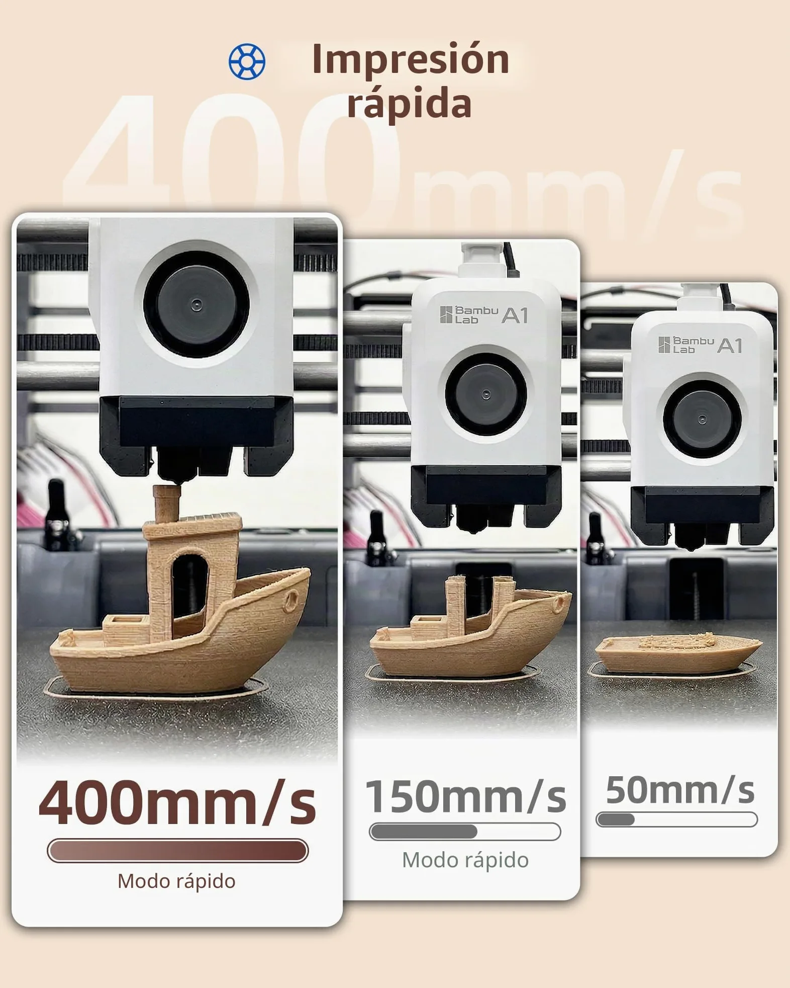 Inslogic Filamento WoodFill PLA 1,75 mm para Impresora 3D, Paquete Multicolor de 4 kg, Textura Real de Madera, compatible con la mayoría de las impresoras FDM 3D (Arce+Madera Natural+Nogal+Cerezo)
