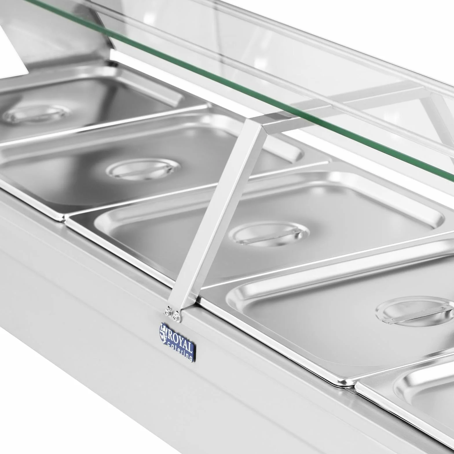 Royal Catering Baño maría RCBM-5 2.200 W 5 x 1/2 GN Acero inoxidable 30–85 °C
