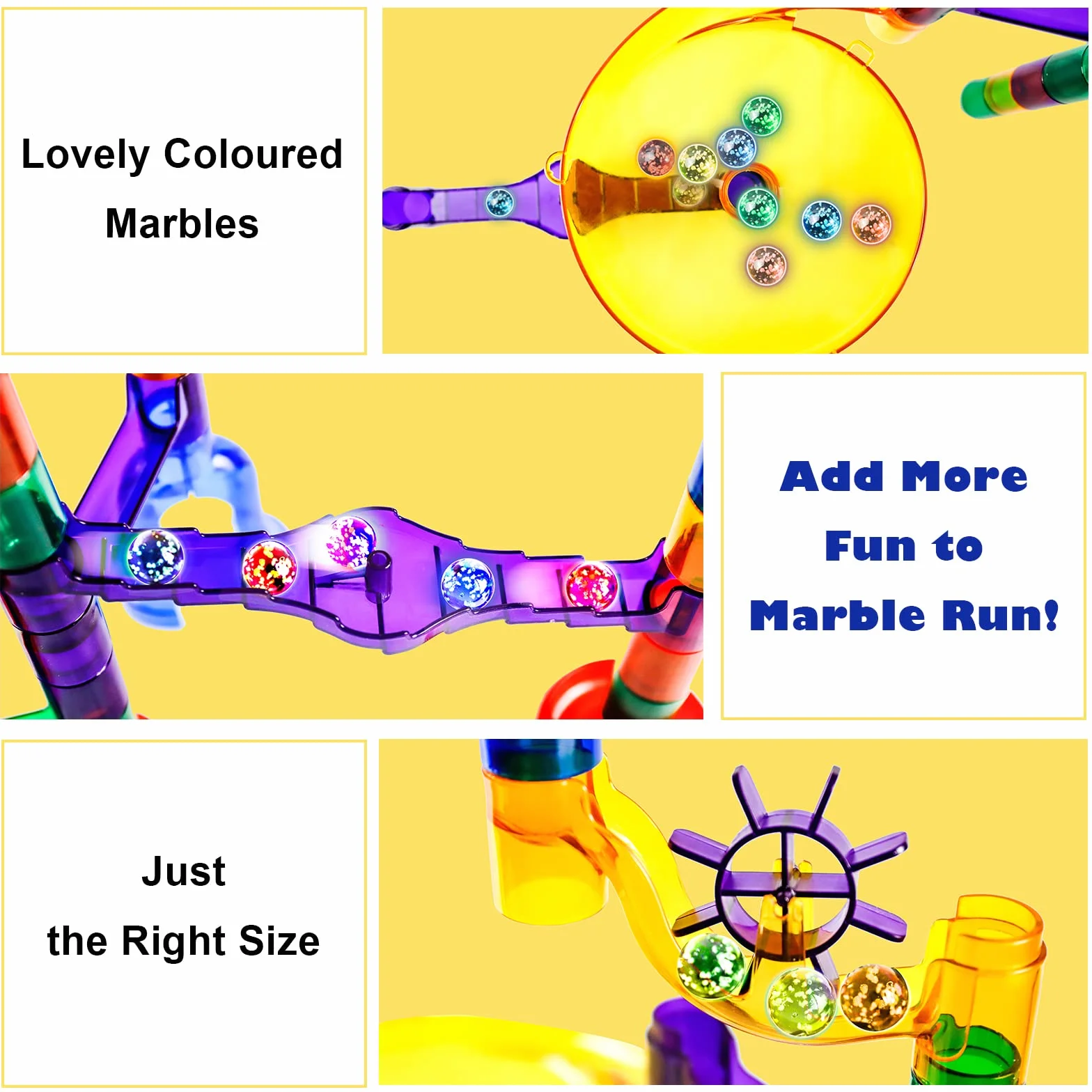 Bolas de Cristal Fosforescente Multicolor para Juegos de Carreras 10 Unidades