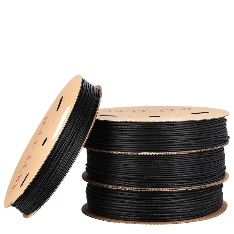 Organizador de Cables Tubo termorretráctil de 10/100 Metros diámetro 2,4-6,4mm 3:1 Funda Cable térmico poliolefina aislada Negro/Rojo Cubierta de Gestión de Cables(Red,4.8mm,200m)