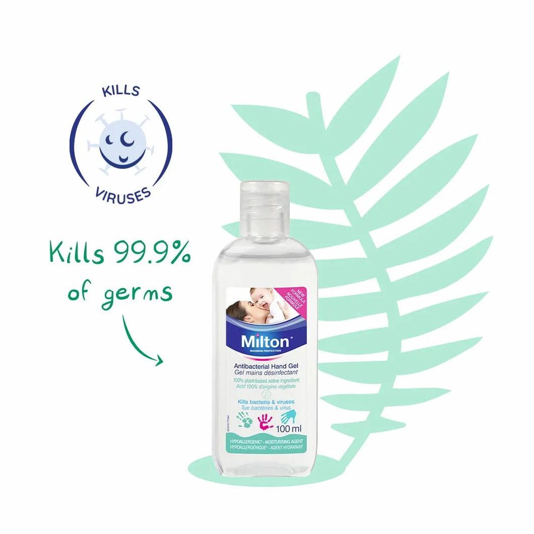Milton - Gel de manos desinfectante (100 ml)