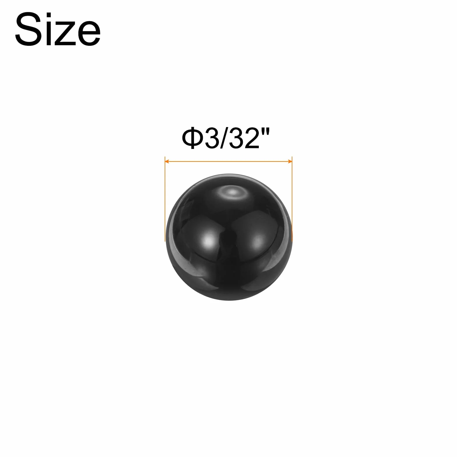 QUARKZMAN 50 Piezas Bolas de Rodamiento Cerámicas 3/32" 2.381mm Nitruro de Silicio Si3N4 Precisión G5