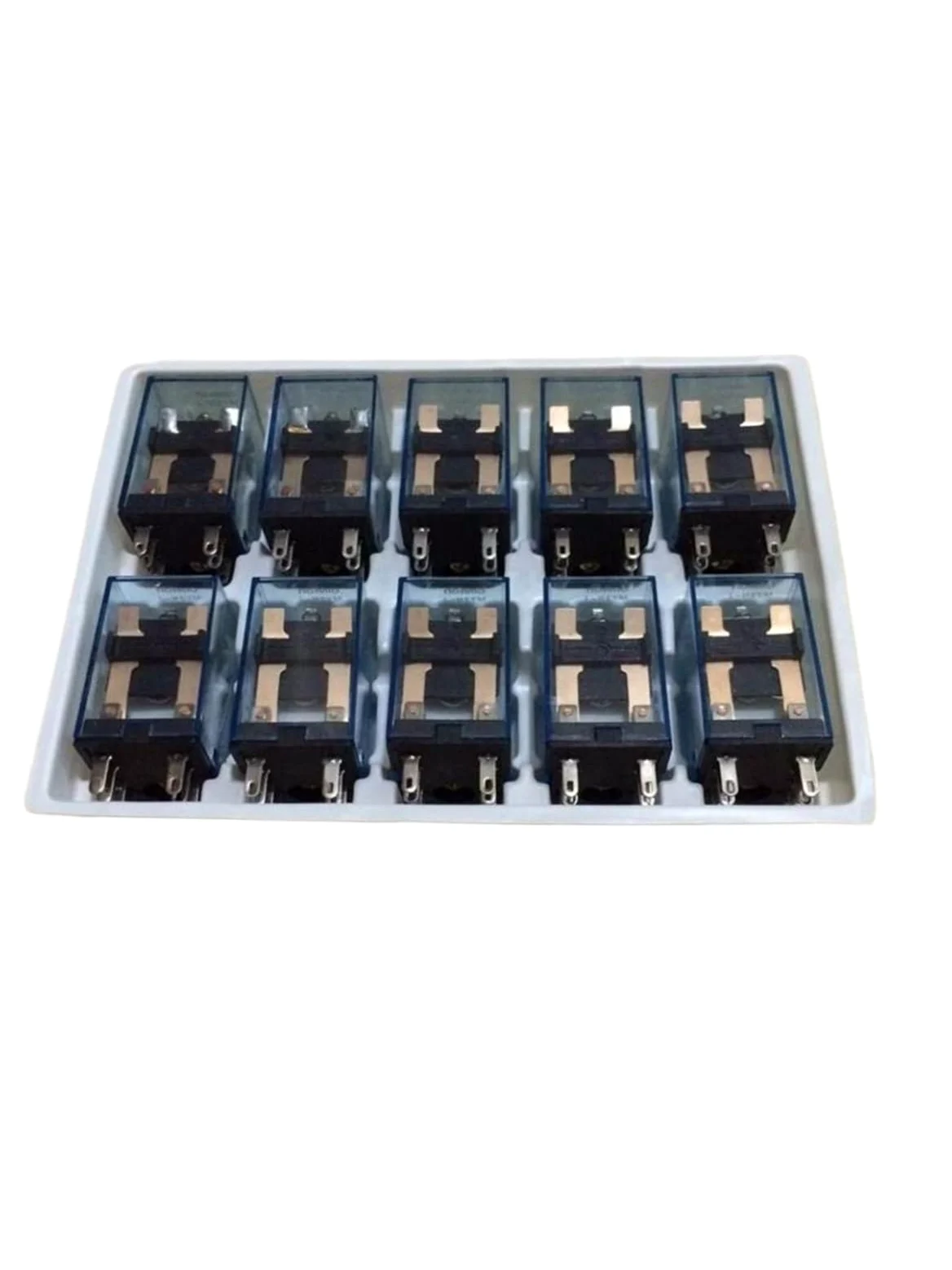 relé térmico, 10 juegos de mini relés MY2NJ 8 pines y 5 A con LED base(24VDC)