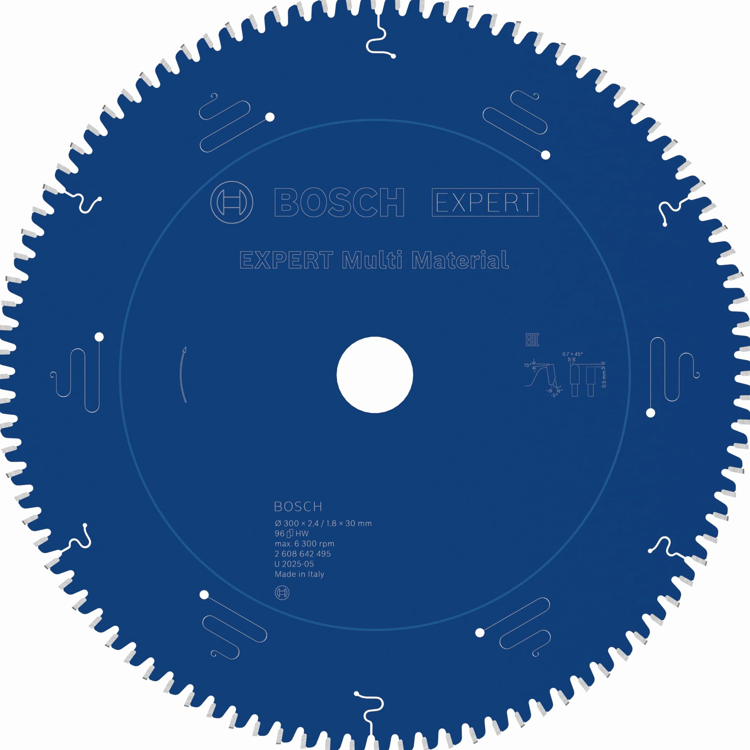 Bosch Hoja de sierra circular Expert for Multi Material 300 x 30 x 2,4 mm 96