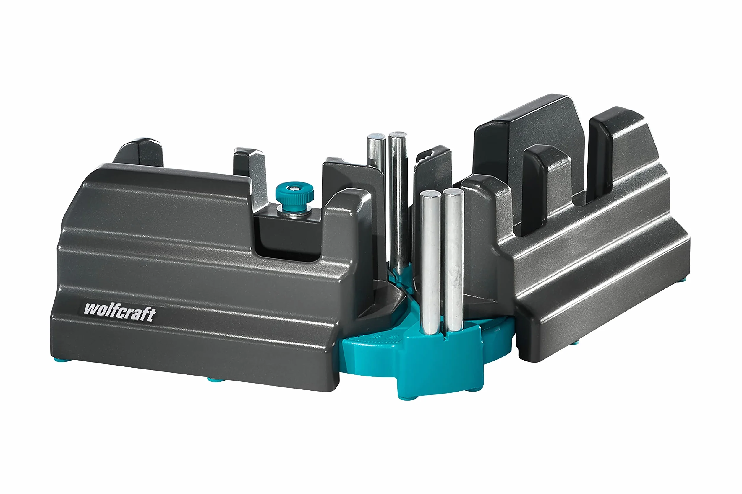 Wolfcraft Caja de ingletar y falsa escuadra 2 en 1 6948000 para piezas hasta 70 mm
