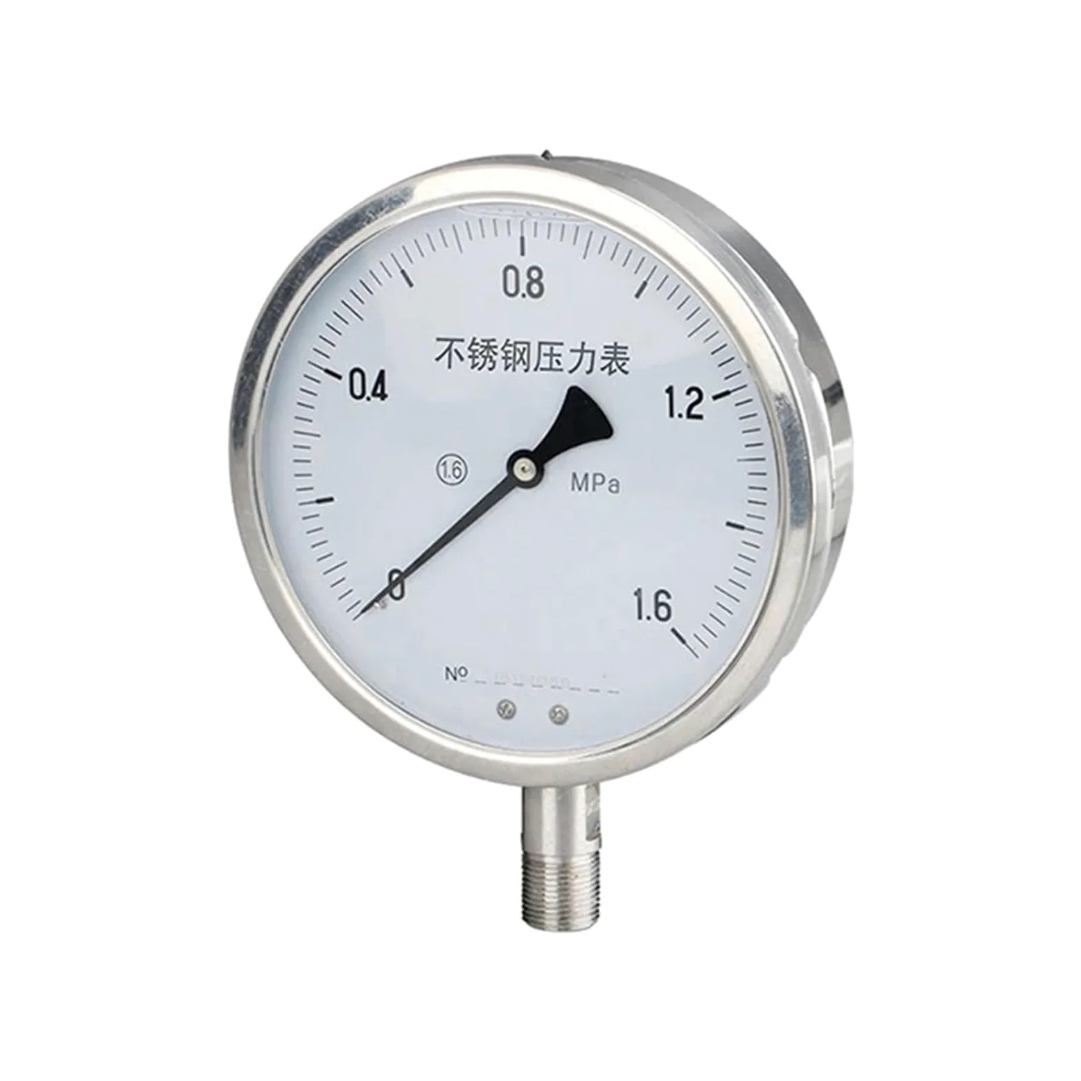 Manómetro PSI con conexión de rosca de instalación radial de 0~60Mpa y 100 mm