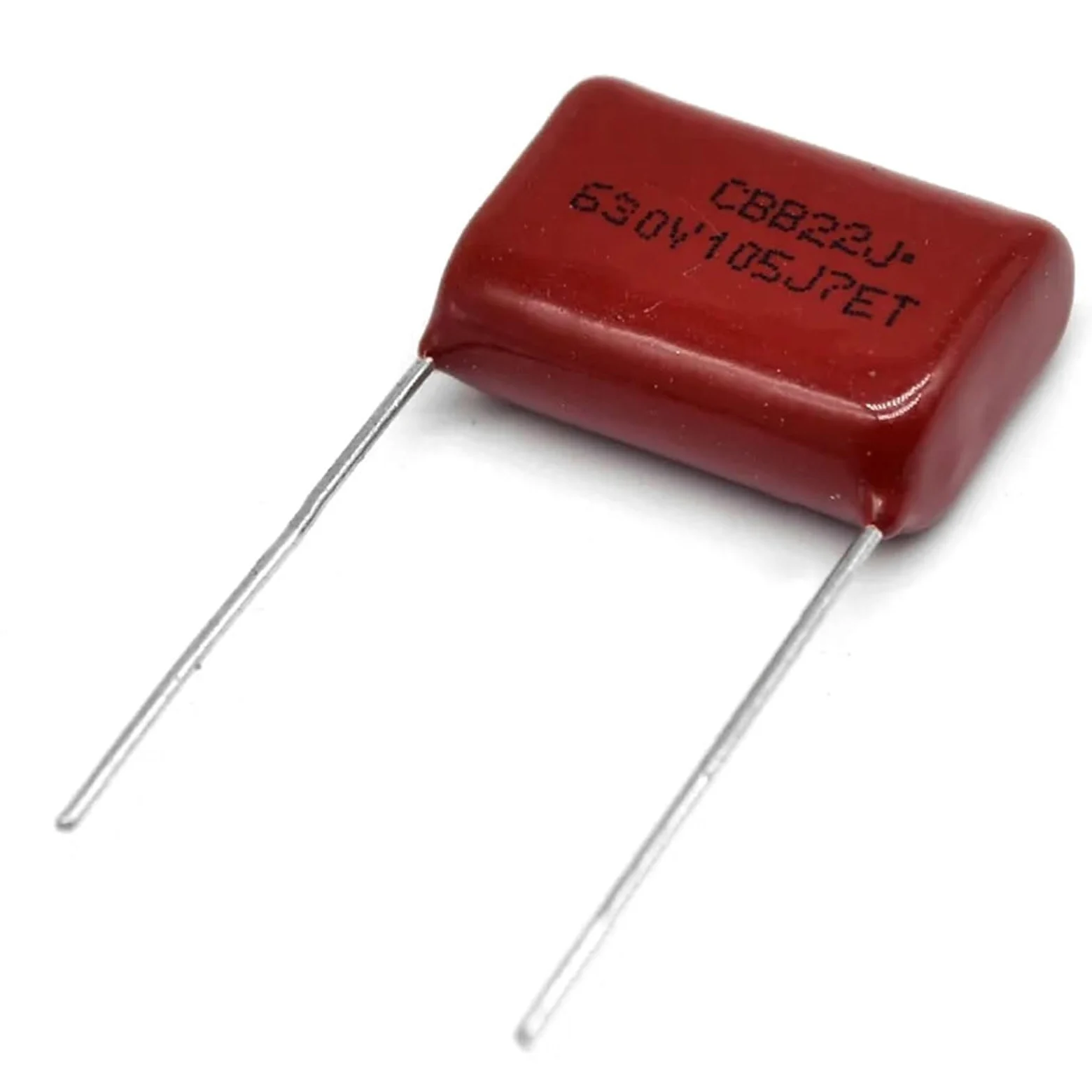 100 Uds 630V105J 630V 1UF 105 1000NF CBB condensador de película de polipropileno