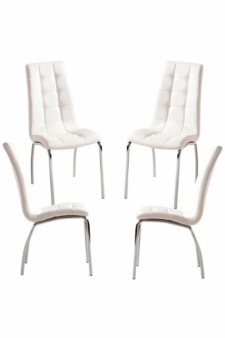 Regalos Miguel - Packs Sillas Comedor - Pack 4 Sillas Liam - Blanco
