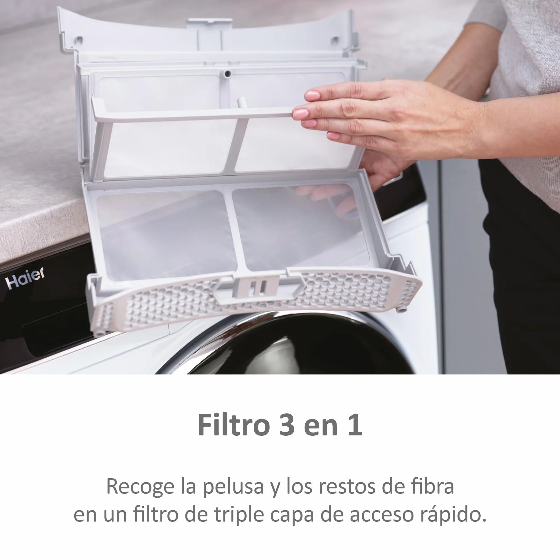 Haier I-Pro Series 3 Secadora con Bomba de Calor 9KG Función Vapor I-Refresh Motor Inverter