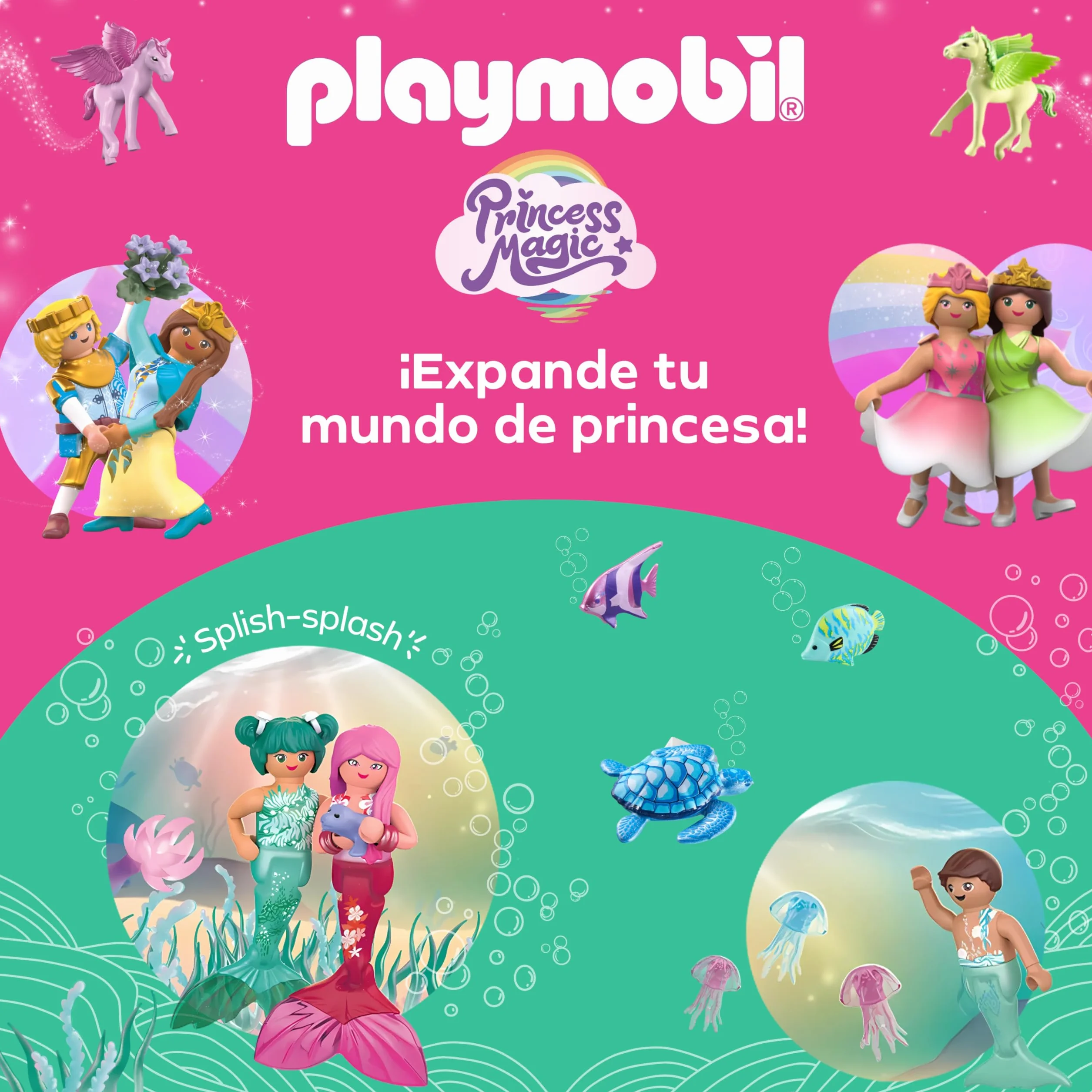 PLAYMOBIL Princess Tres Princesas 3 Figuras con Ropa y Accesorios Juguete 72055