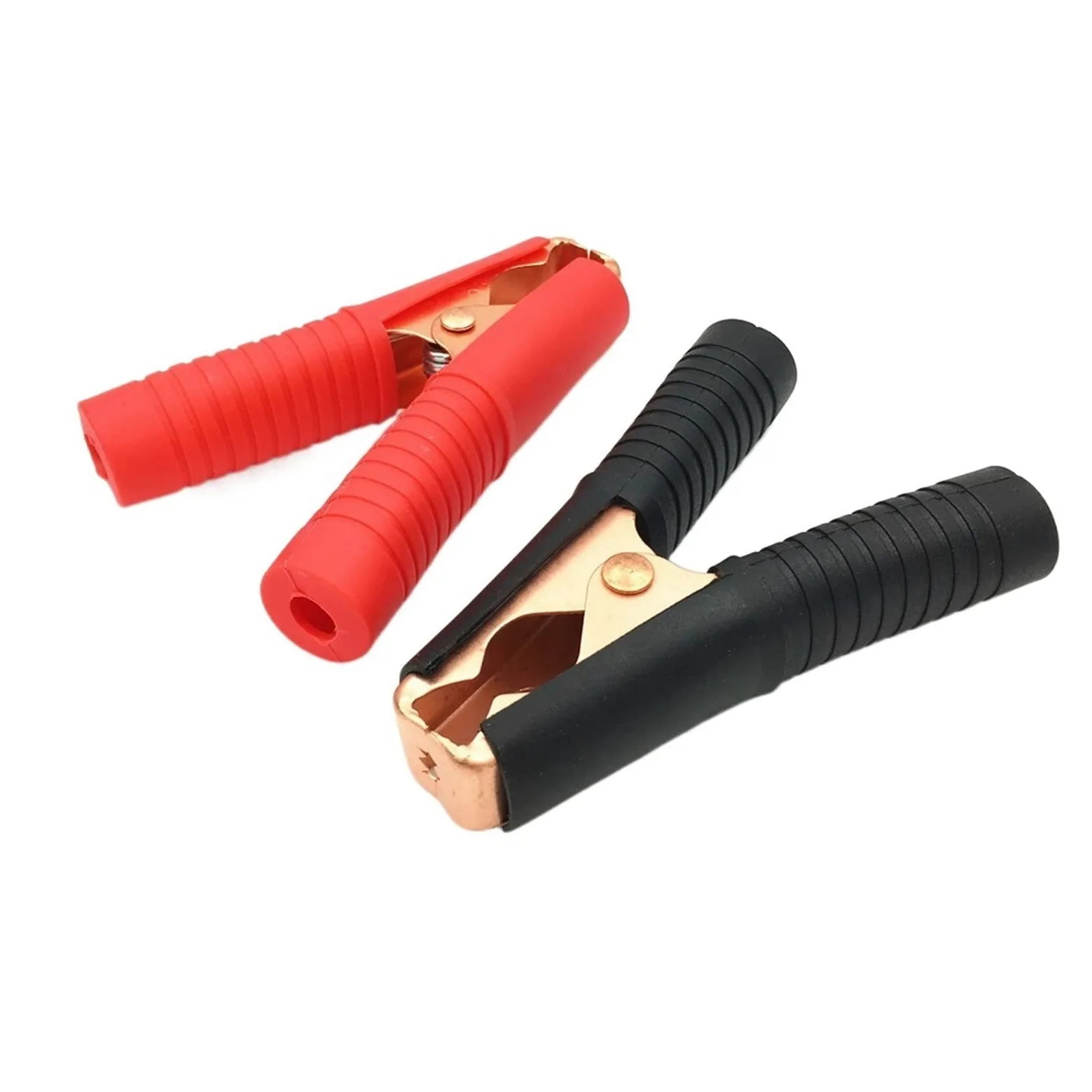 4 Uds. Pinzas de Prueba de batería de Coche de cocodrilo de Metal 100A Abrazadera de Prueba de 100 amperios Nominal roja + Negra
