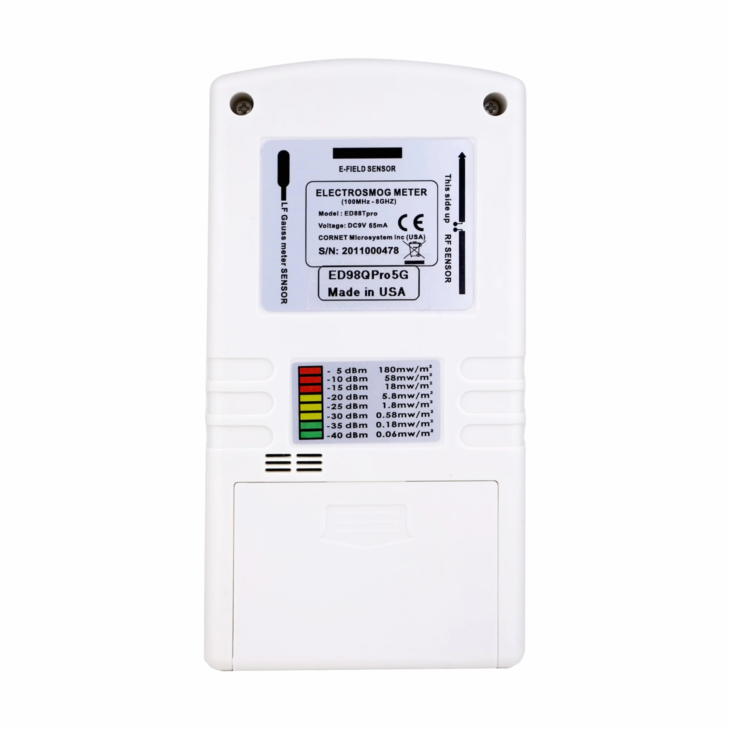 EMRSS Cornet ED88T Plus 5G, última versión, medidor trimodal: alta/baja frecuencia, electrosmog, medidor de intensidad de campo, con magnetómetro integrado