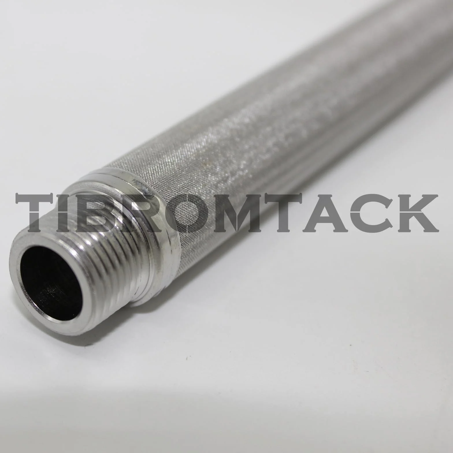 Elemento de filtro sinterizado de acero inoxidable 316L φ19 x 200 precisión 5μm