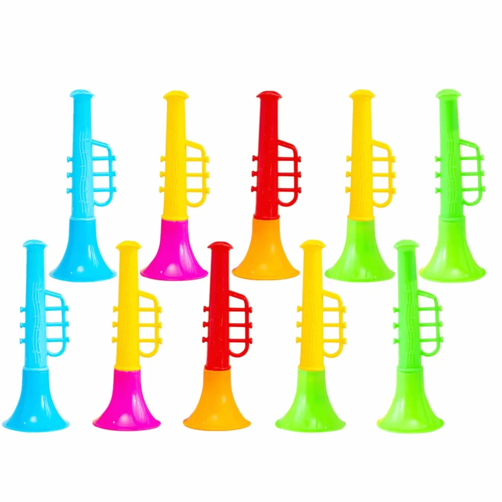 TOYANDONA 30 Unids Instrumentos Musicales Juguetes Buglet Pequeño Silbato Vertical Trompeta