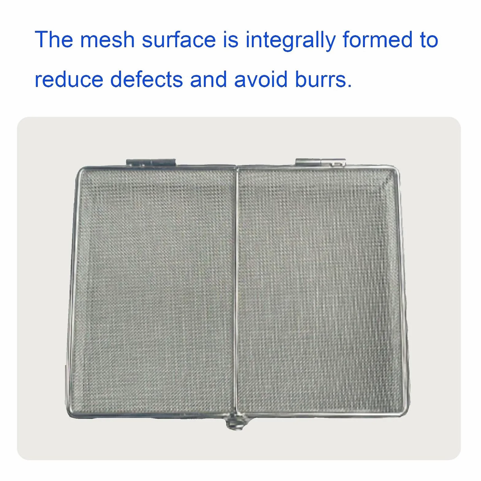 Cesta de Esterilización Médica de Acero Inoxidable 304 con Tapa, Malla de 1 mm, para Instrumentos Quirúrgicos, Médicos y Dentales