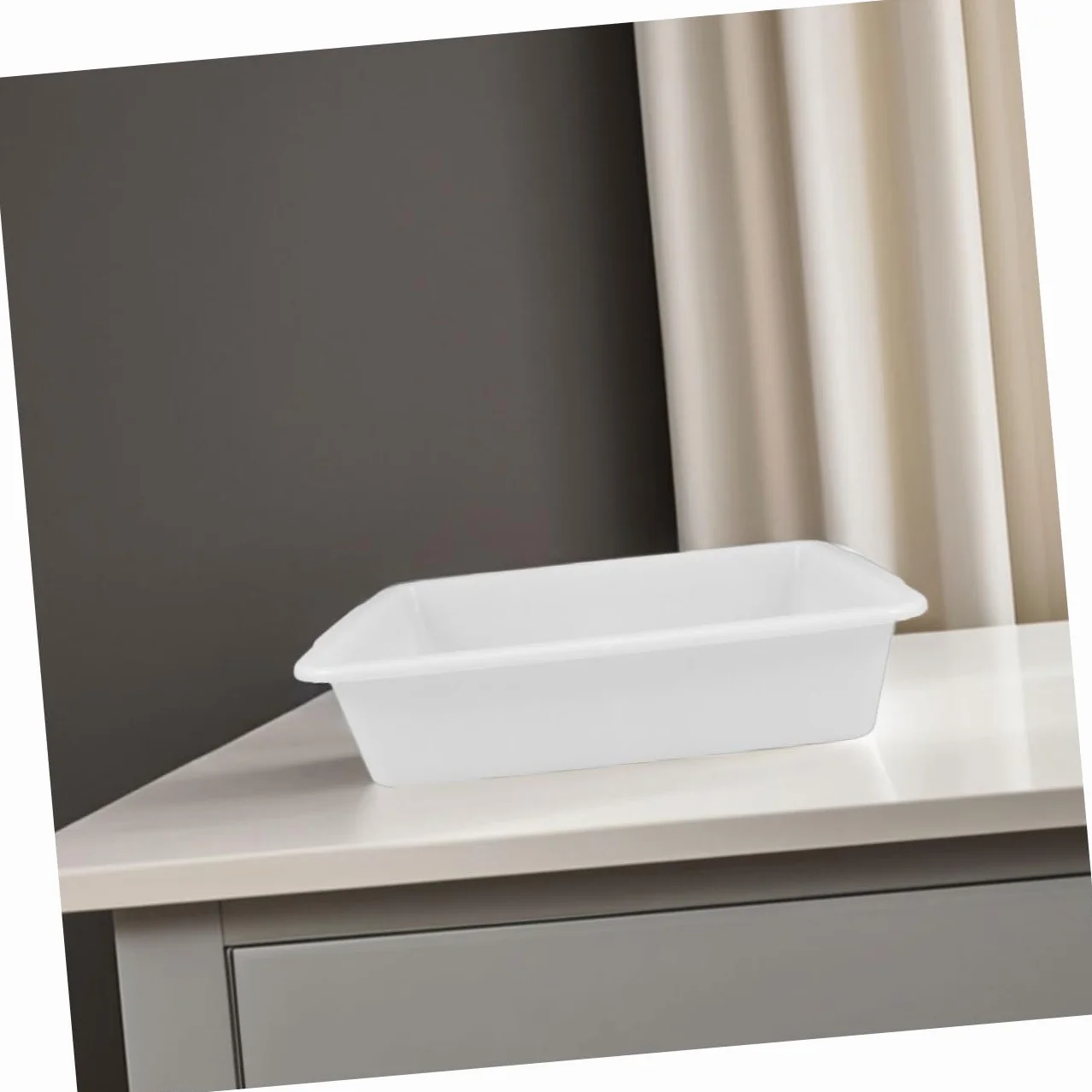 Veemoon 2 piezas Bandeja Rectangular de Plástico Organizador para Laboratorio Almacenamiento de Reactivos