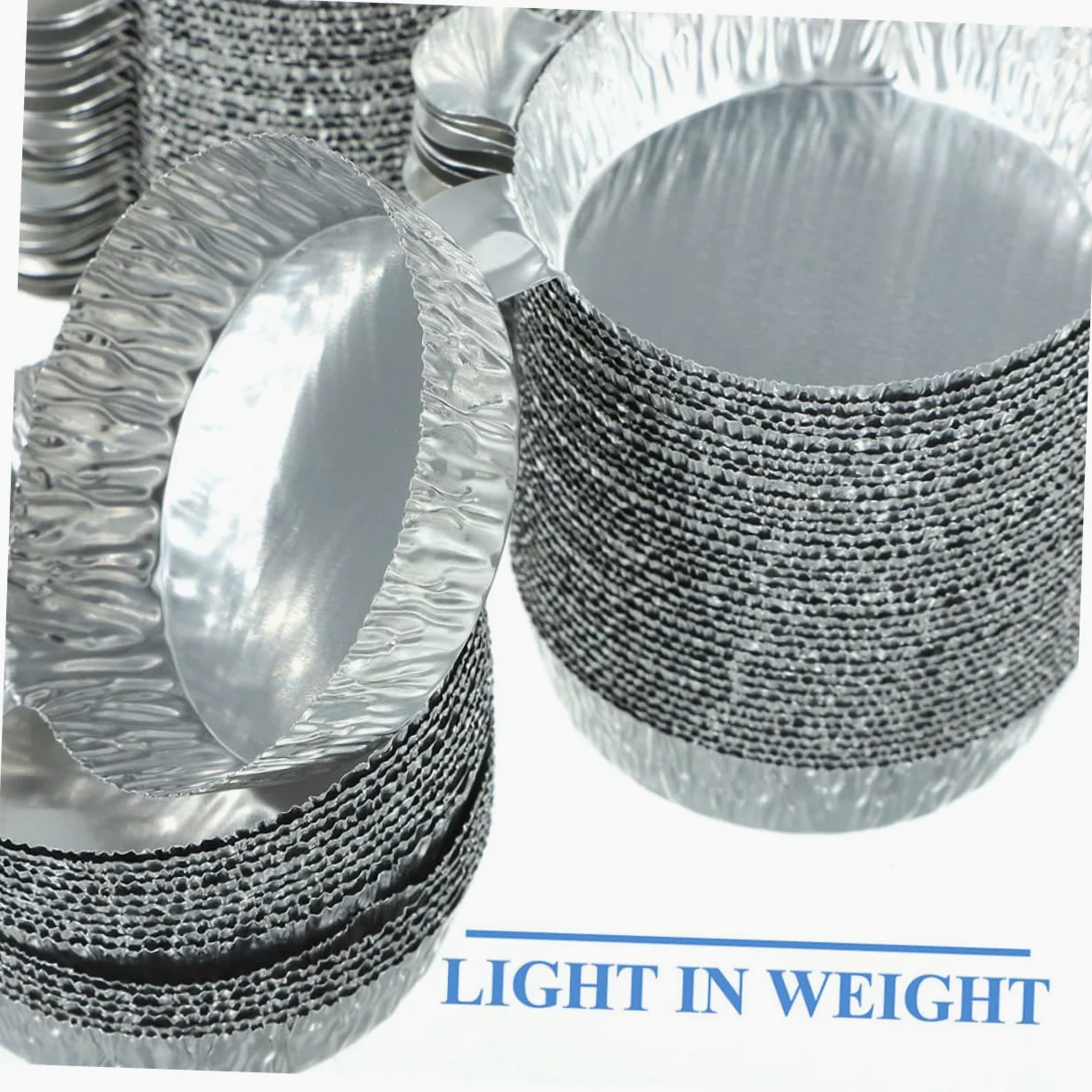 NUOBESTY 5 Series Plato De Pesaje Bandeja Sartenes Platillo De Balanza Platillos De Pesaje De Aluminio Plato De Pesas De Laboratorio Platillo De Pesaje Papel De Aluminio Plata 100 Piezas*5