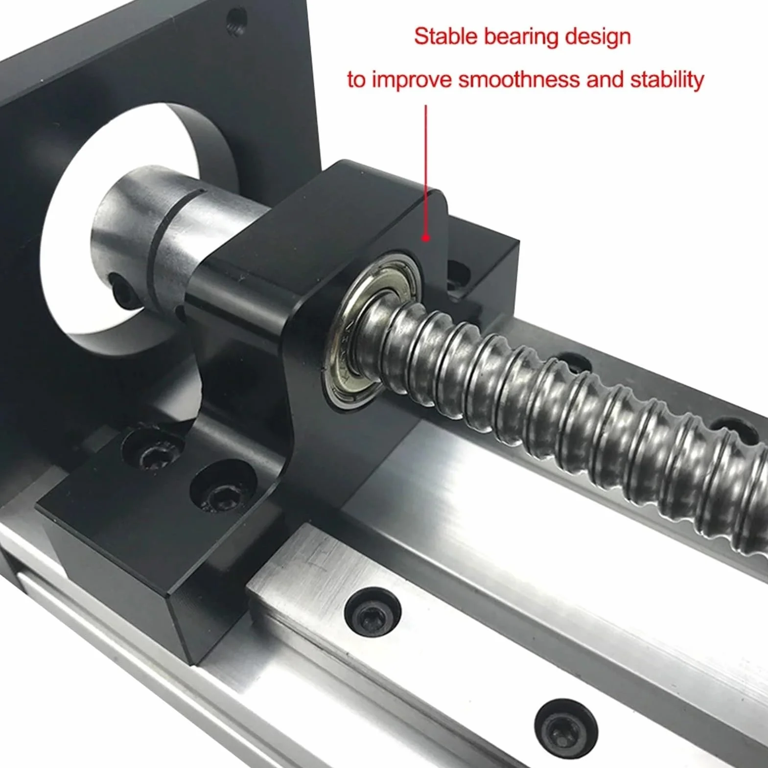 Mesa deslizante CNC MHTNC, recorrido de la plataforma del eje Z 100-800 mm, riel lineal 12, MGR12 SFU1204, kit actuador con tornillo bola(Option 1,Effective Stroke 150)