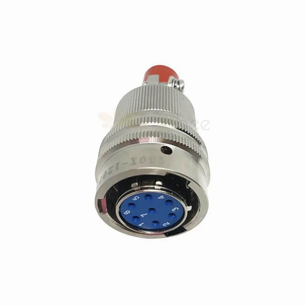 Conectores circulares eléctricos Y50X-1207TK2, conector hembra y conector macho Y50X-1207ZJ10, cable de acoplamiento de bayoneta recto de 7 pines.