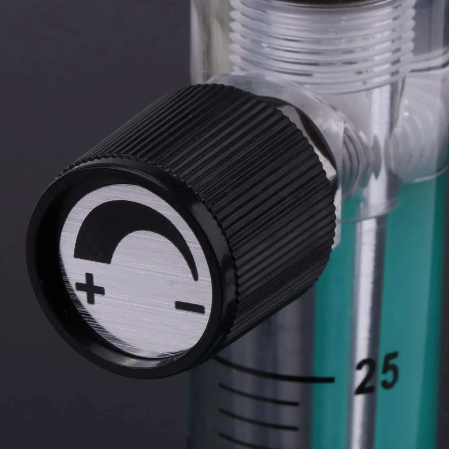 Gasdurchflussmesser 2.5-25LPM mit Regelventil für Sauerstoff/Luft/Gas