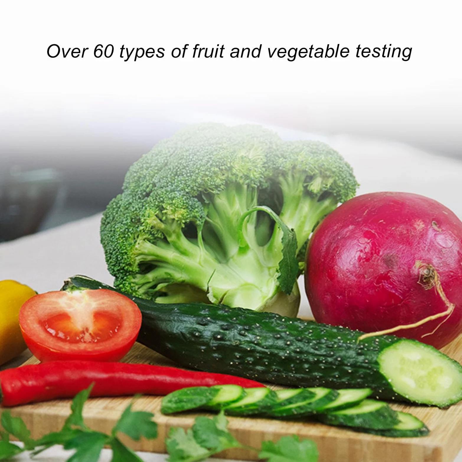 Fafeicy Probador de Nitrato Portátil, para el Medidor de TDS de Detector de Nitrato Digital de Alimentos y Agua con Sonda de Aleación de Prueba Rápida 3s para Frutas de Carne Vegetal
