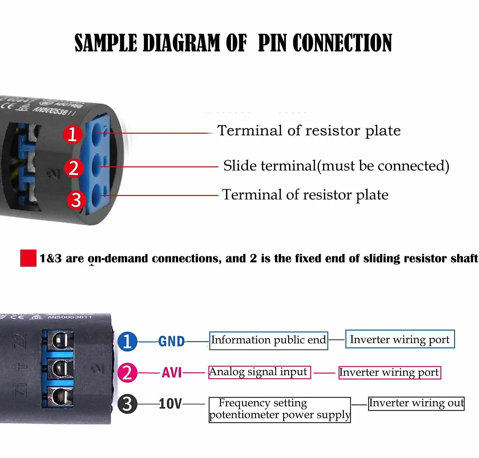 LA42DWQ Regulador giratorio potenciómetro 22 mm 1000 ohmios interruptor velocidad variable