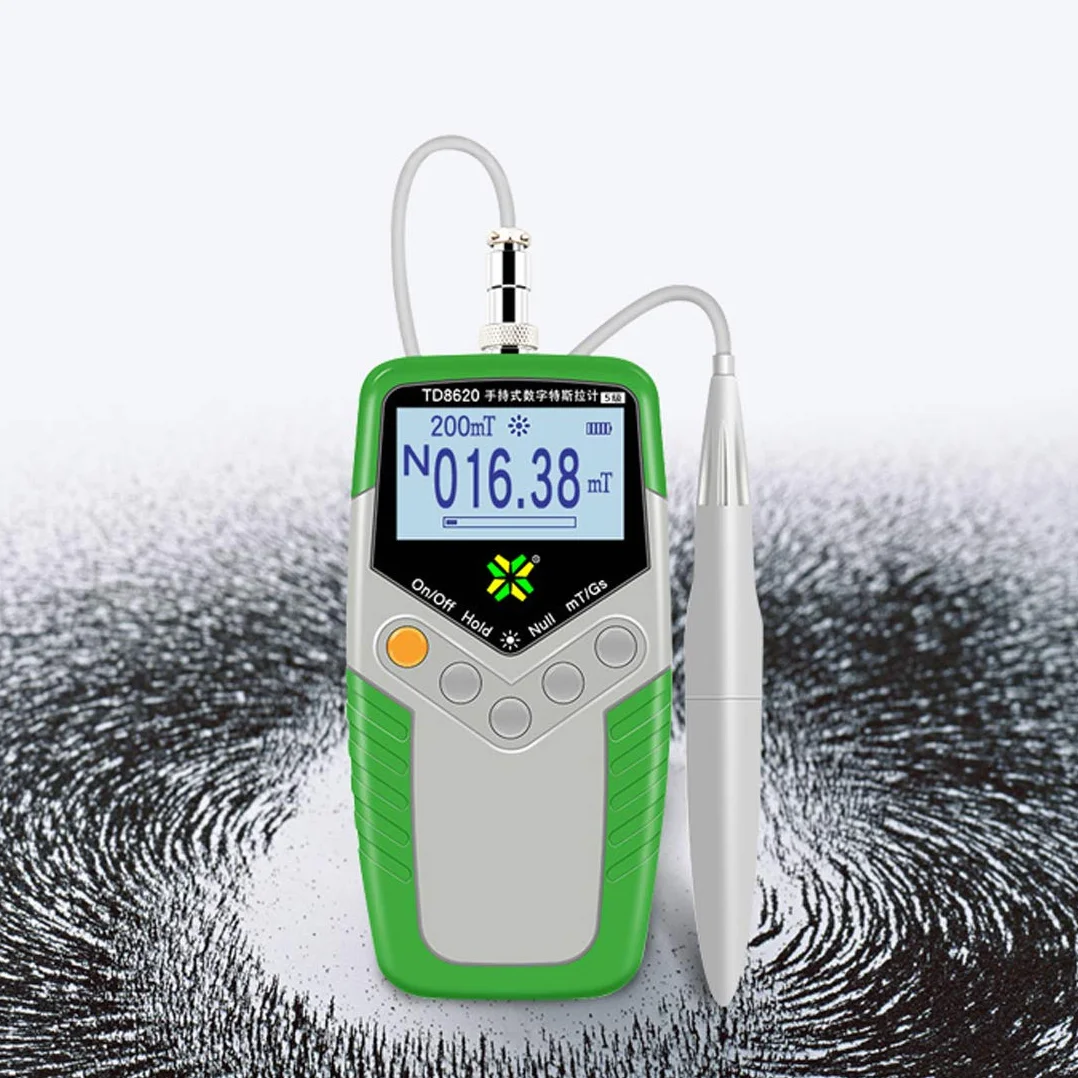 Medidor de Gauss Digital Portátil TD8620 Gaussmeter 0-2400mT