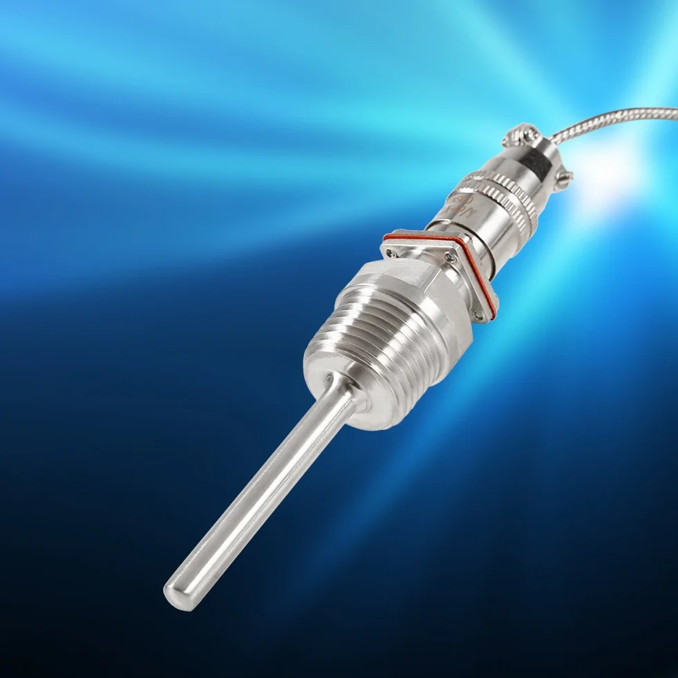 Sonda de Temperatura RTD PT100 1/2" NPT Cable 2m Acero Inoxidable -50 a 300°C